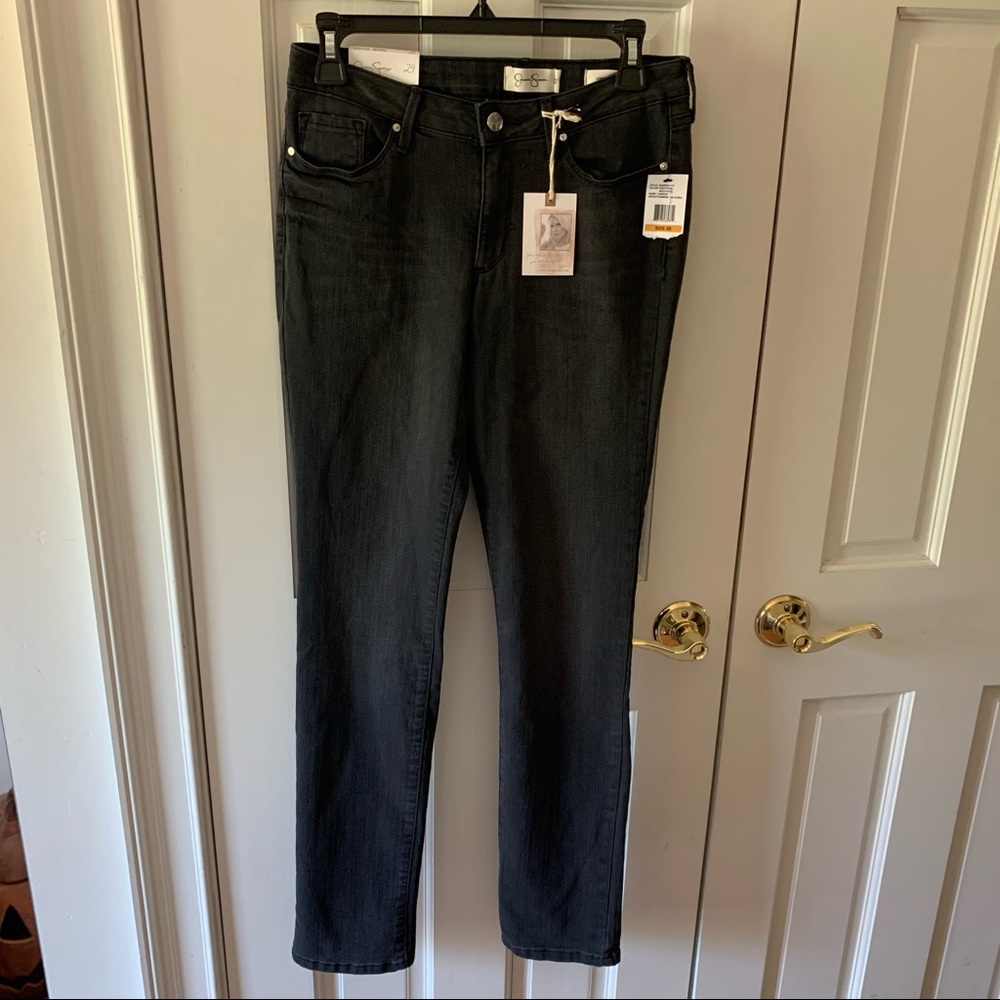 NWT JESSICA SIMPSON Cherish  Jeans Black Sz 29